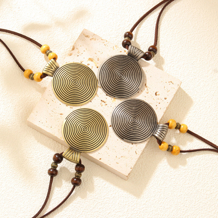 Collier Pendentif Ethnique Vintage