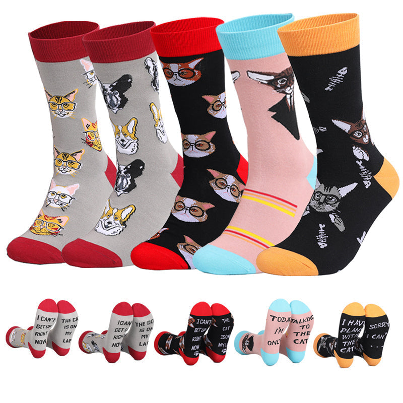Chaussettes Vintage À Imprimé Animal