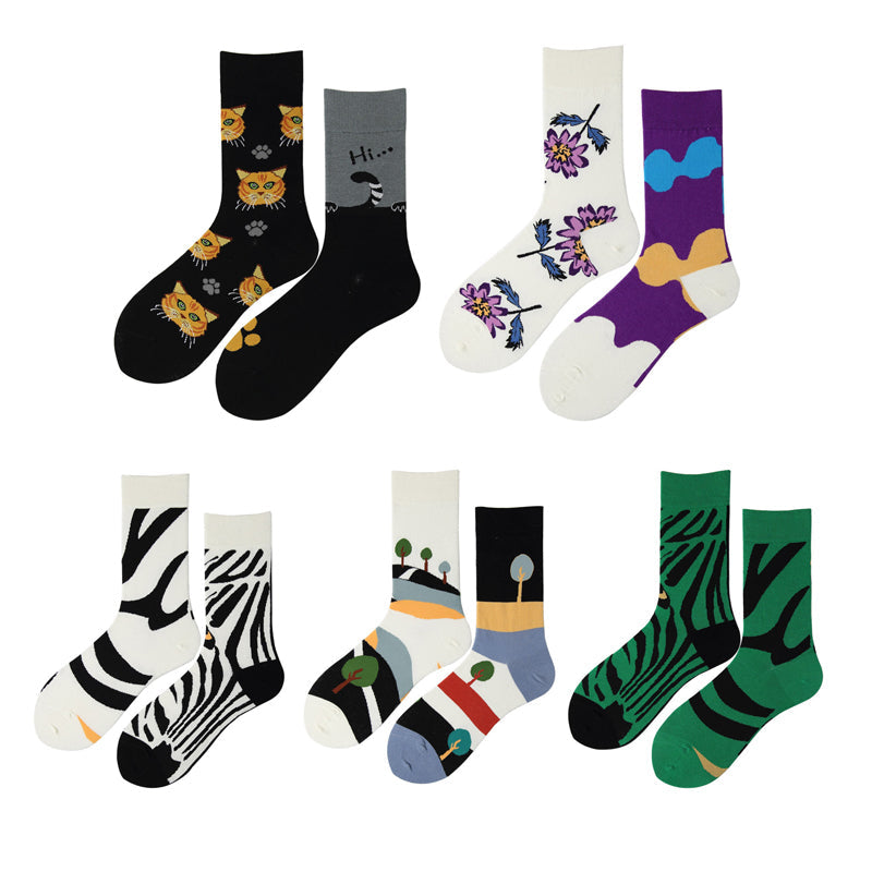 Chaussettes Asymétriques Décontractées