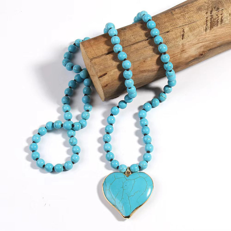Collier Pendentif En Perles Bohème