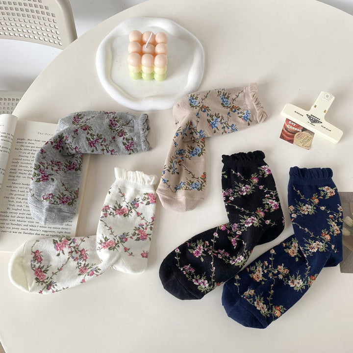 Chaussettes À Fleurs Vintage