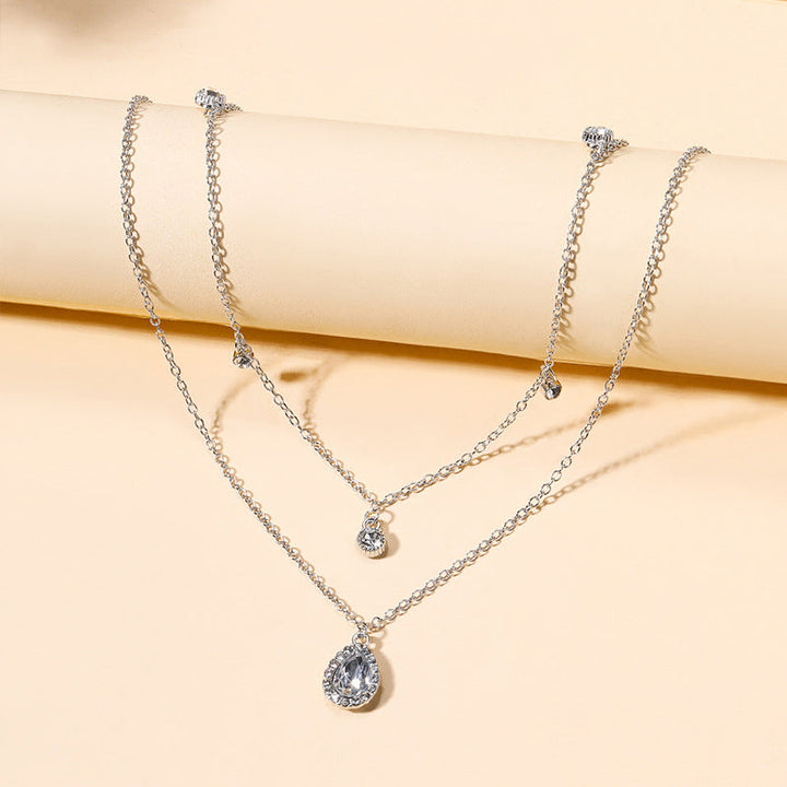 Vintage Water Drop Pendant Necklace