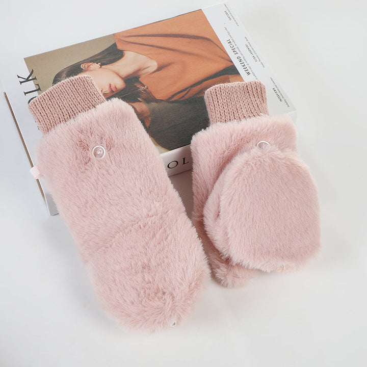 Gants Chauds De Couleur Unie