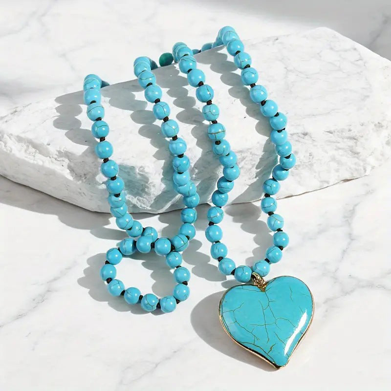 Collier Pendentif En Perles Bohème