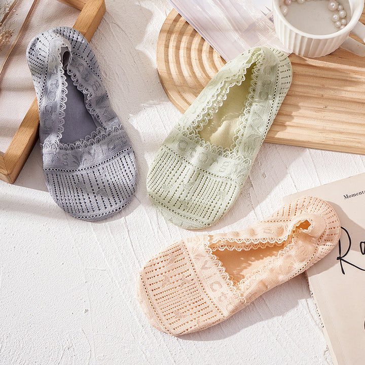 Chaussettes Respirantes En Dentelle