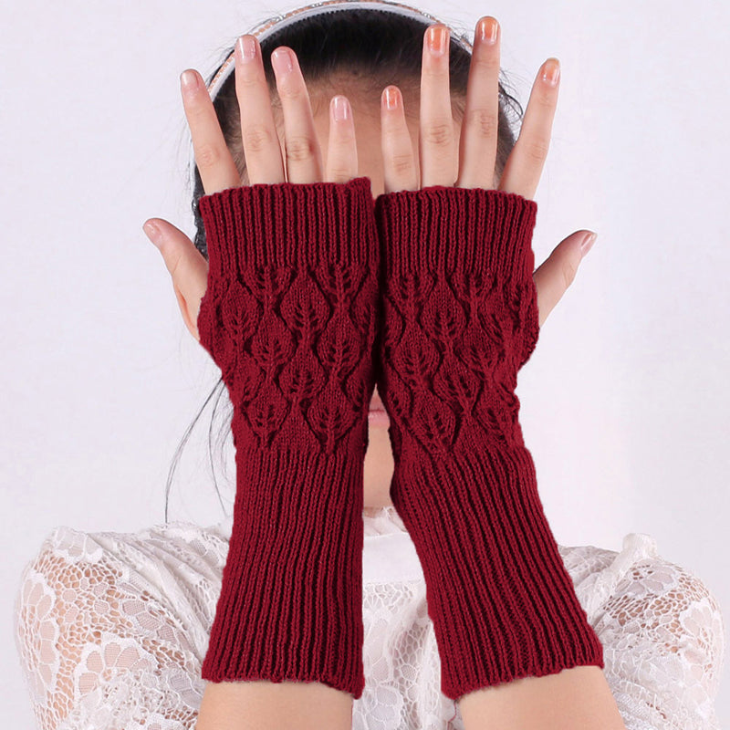 Gants Chauds De Couleur Unie