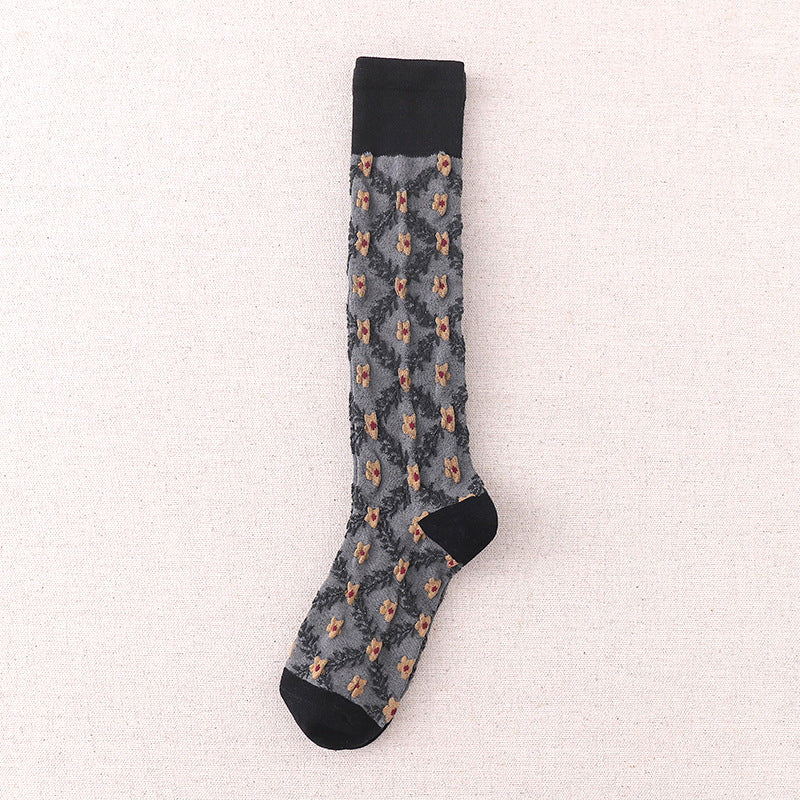 Chaussettes À Fleurs Vintage