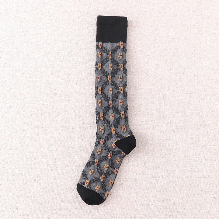 Chaussettes À Fleurs Vintage