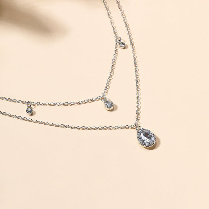 Vintage Water Drop Pendant Necklace