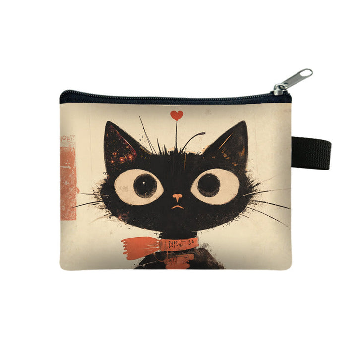Porte-Monnaie Chat De Dessin Animé
