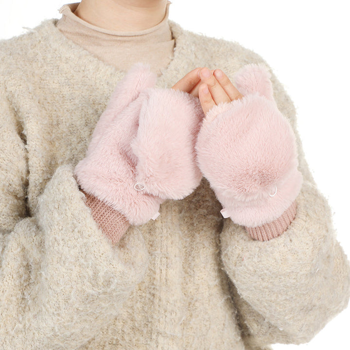 Gants Chauds De Couleur Unie