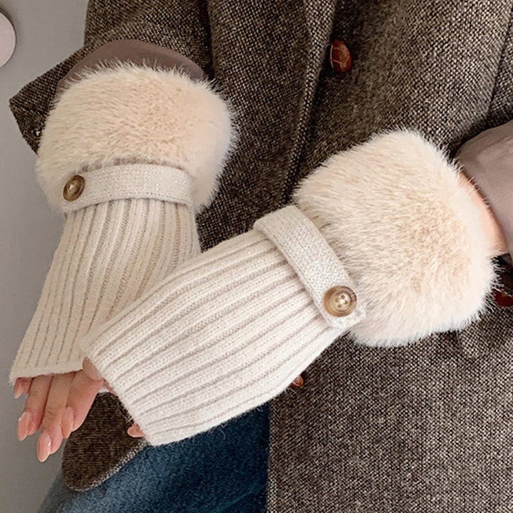 Gants Chauds De Couleur Unie