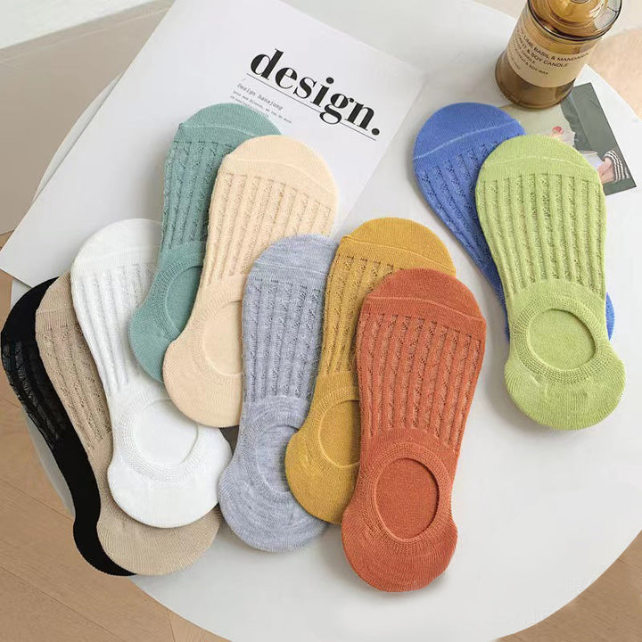 Chaussettes Décontractées De Couleur Unie