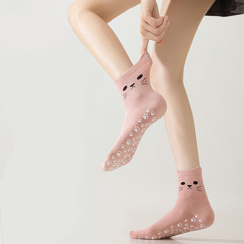 Chaussettes Décontractées À Imprimé Chat