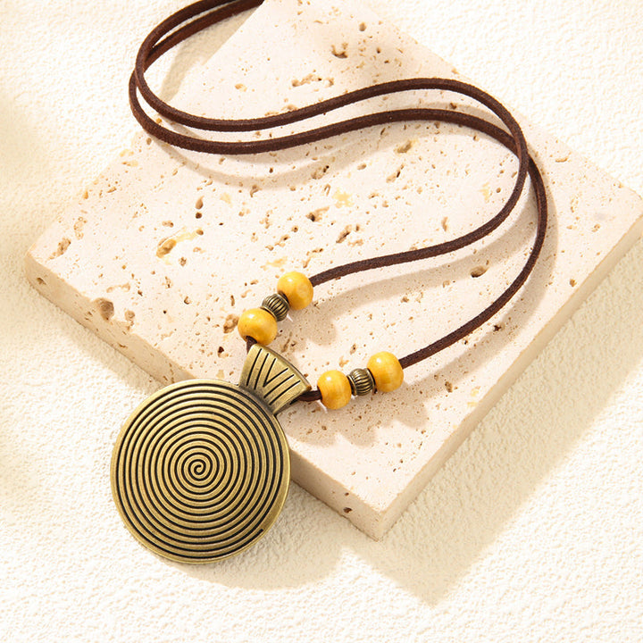 Collier Pendentif Ethnique Vintage