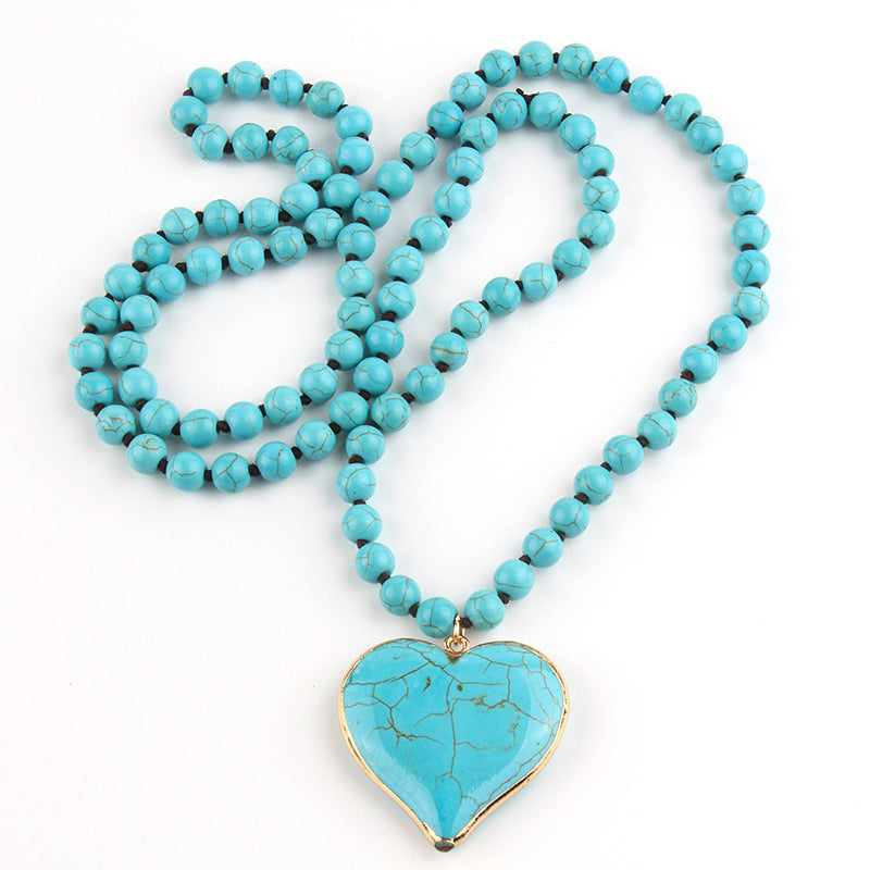Collier Pendentif En Perles Bohème