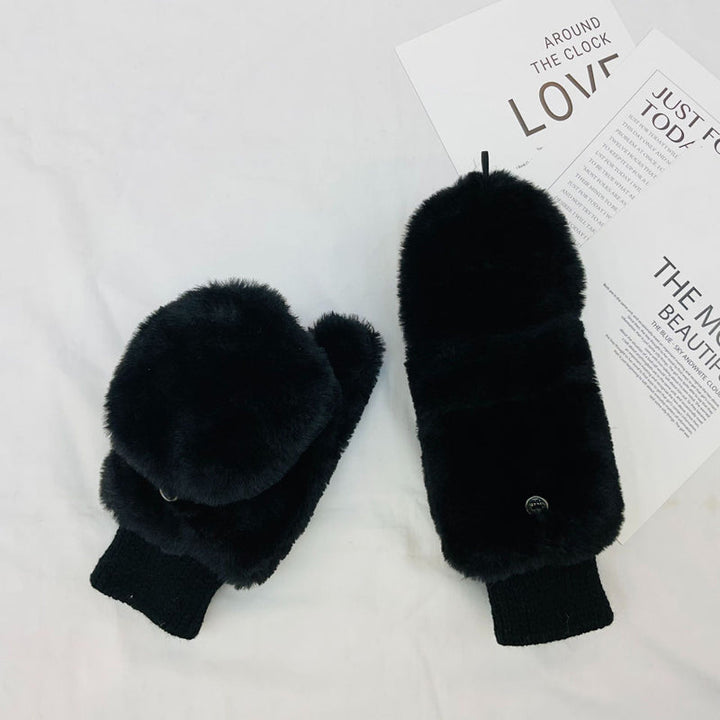 Gants Chauds De Couleur Unie