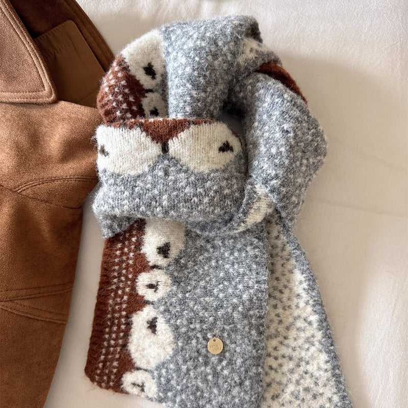 Écharpe Chaude À Motif Mouton