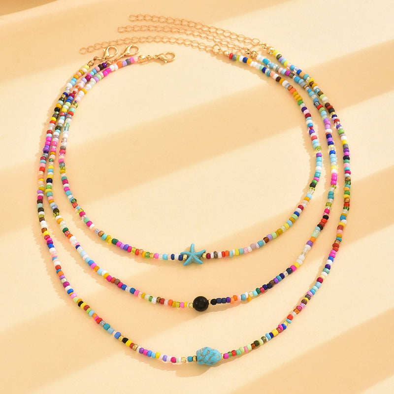 Collier De Perles Colorées Bohème