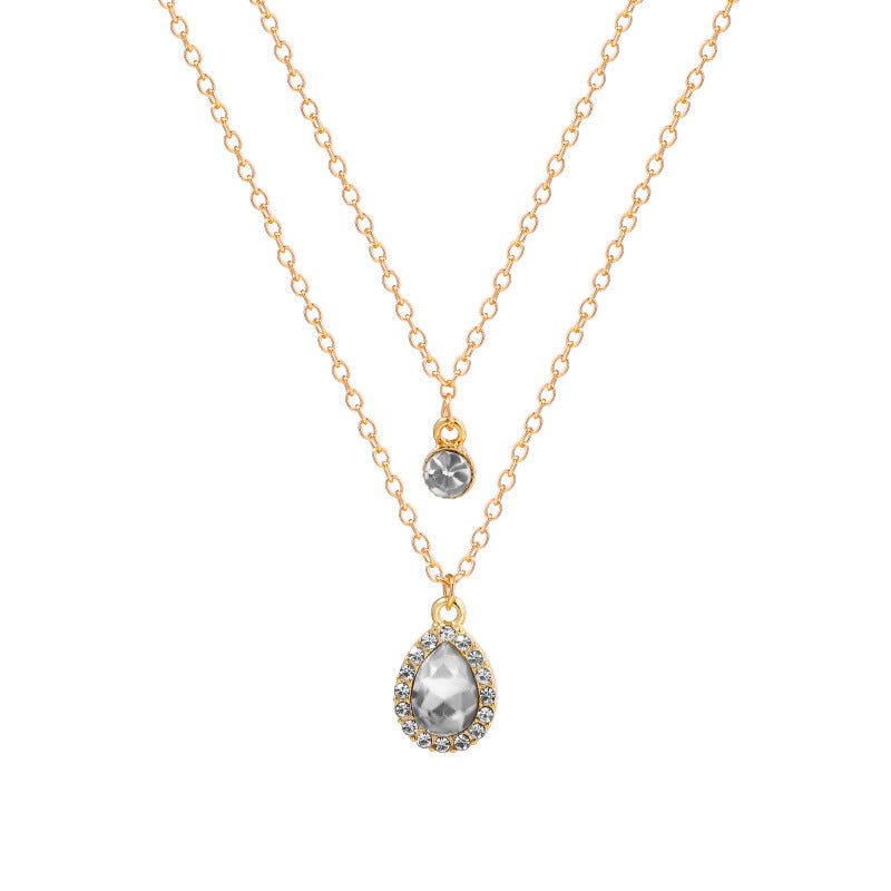 Vintage Water Drop Pendant Necklace