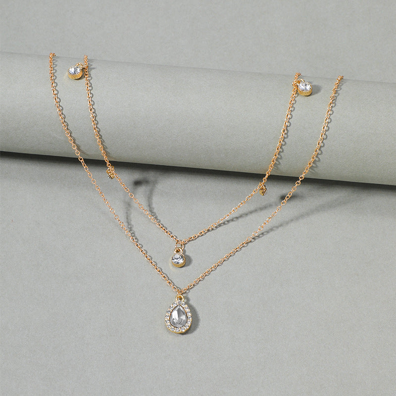 Vintage Water Drop Pendant Necklace