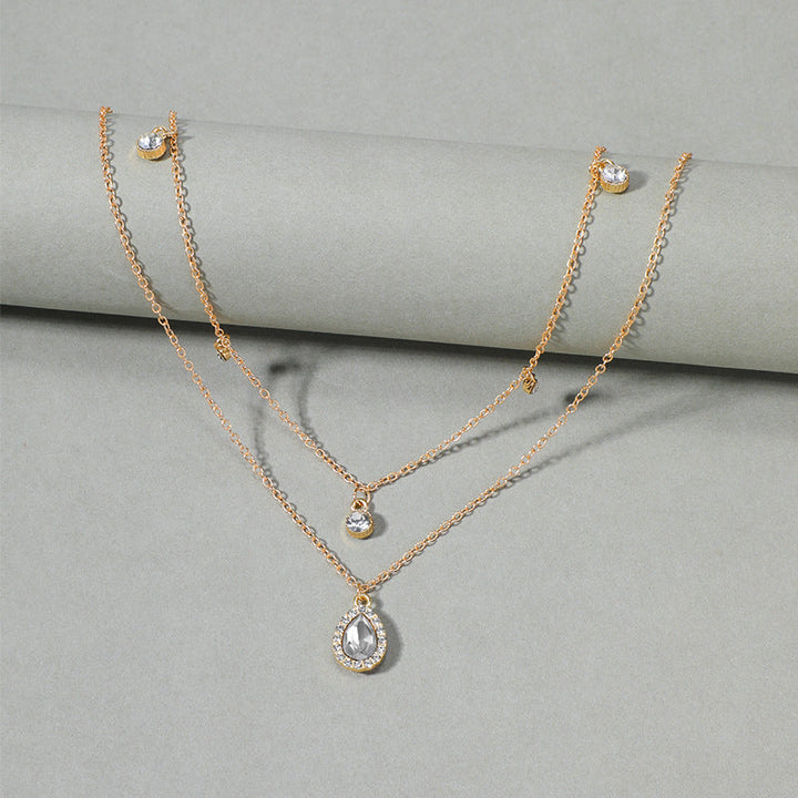 Vintage Water Drop Pendant Necklace