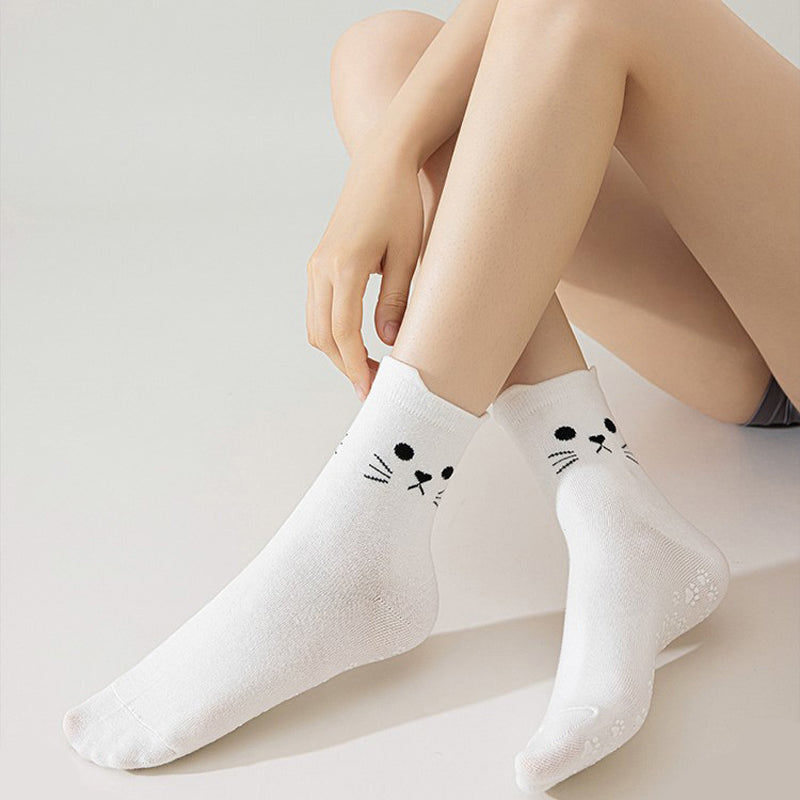 Chaussettes Décontractées À Imprimé Chat