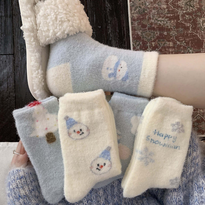 Chaussettes Chaudes De Dessin Animé