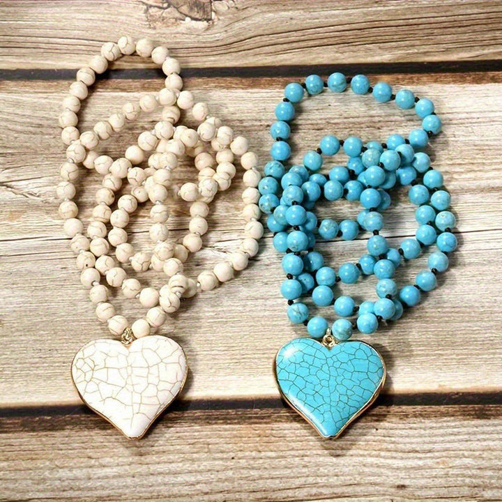 Collier Pendentif En Perles Bohème