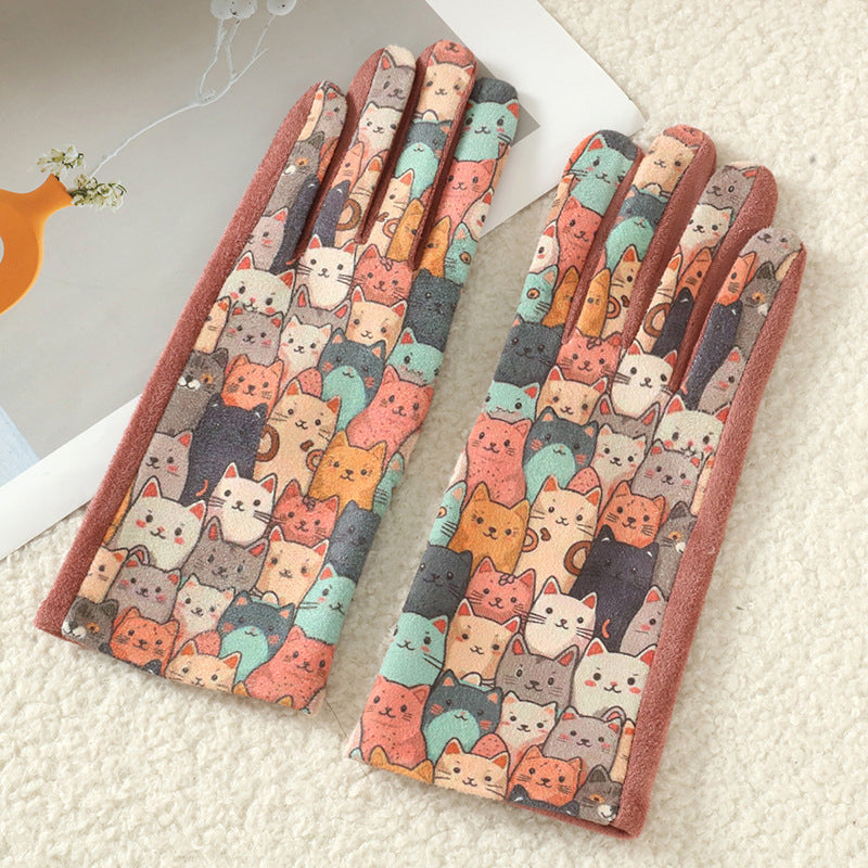 Gants Chauds De Dessin Animé