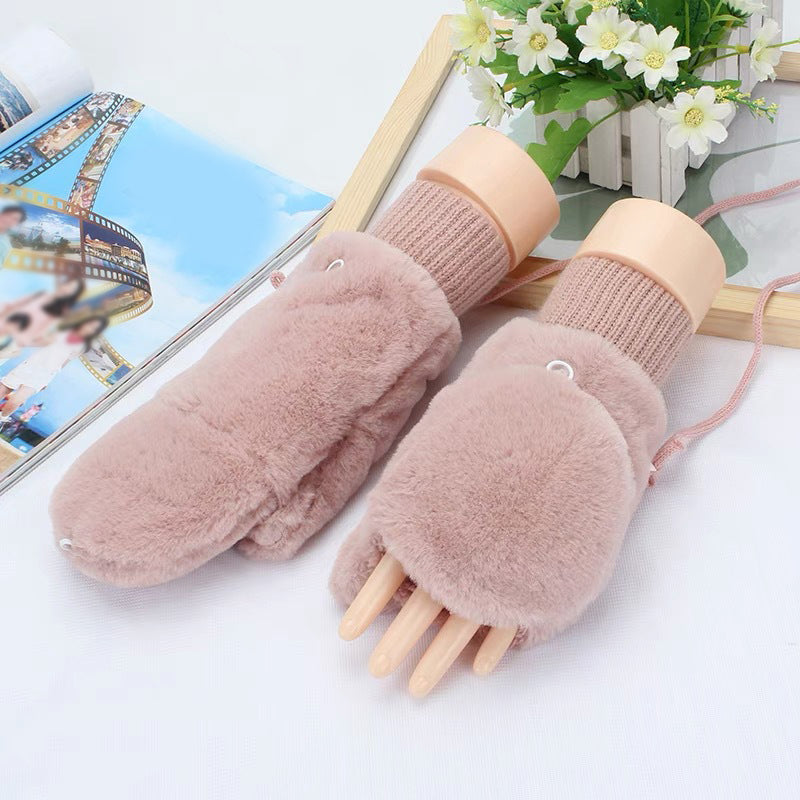 Gants Chauds De Couleur Unie