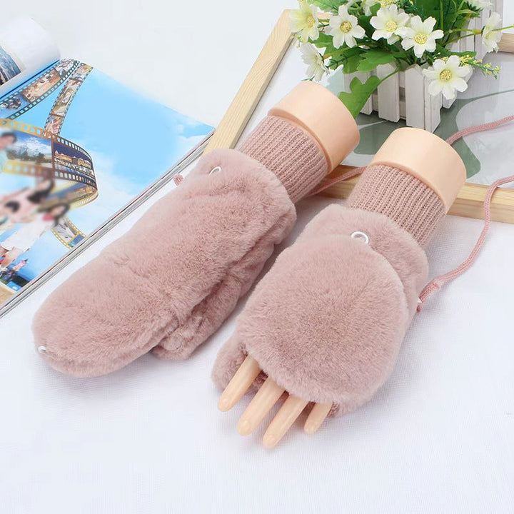 Gants Chauds De Couleur Unie