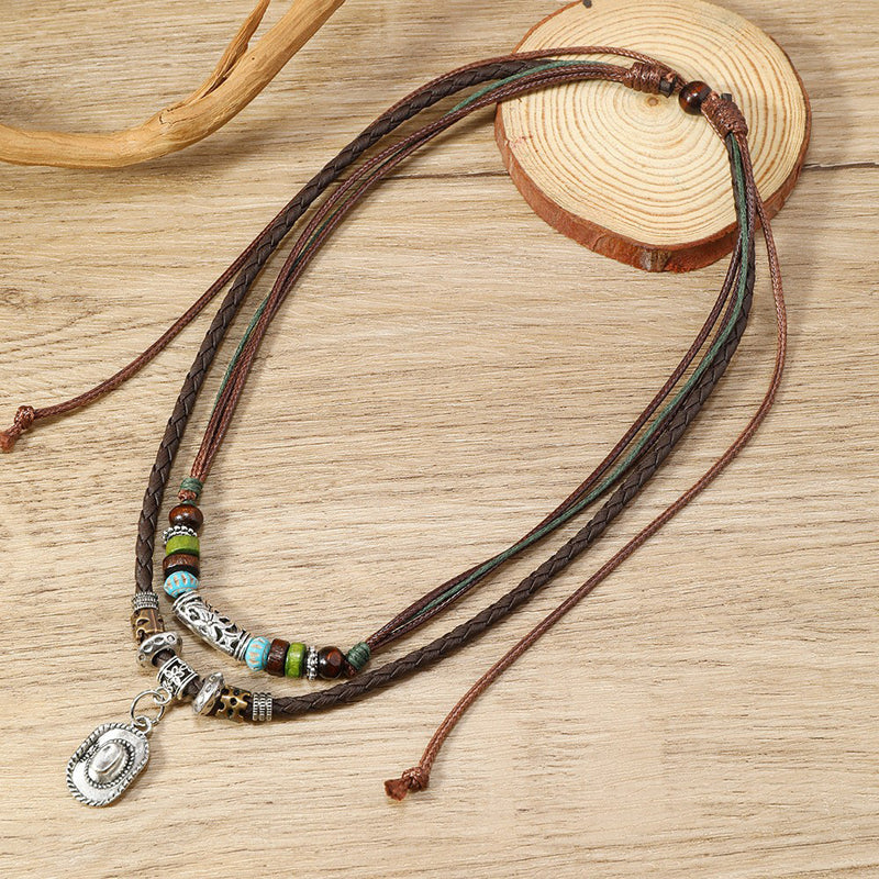 Collier Pendentif Bohème Vintage