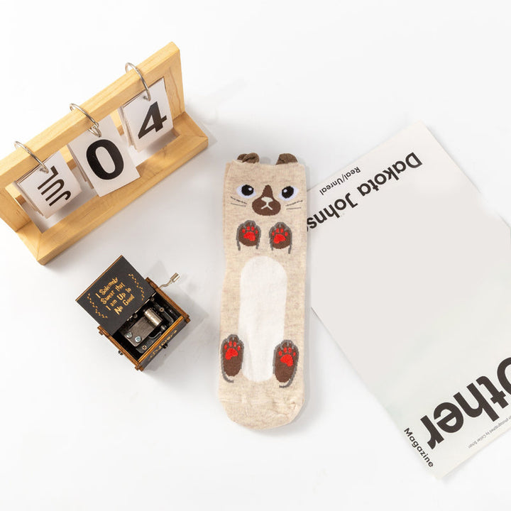 Chaussettes De Chat De Dessin Animé
