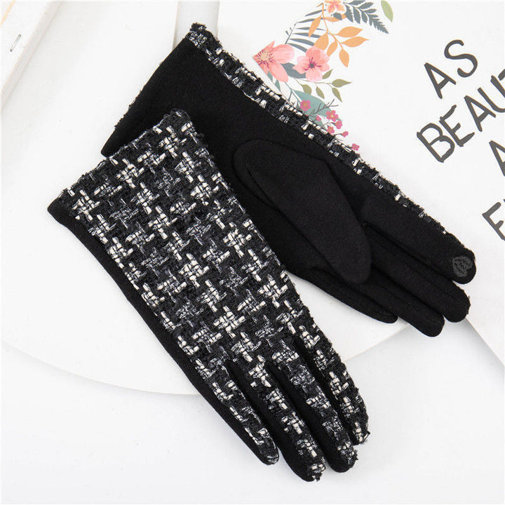 Gants Chauds À Carreaux