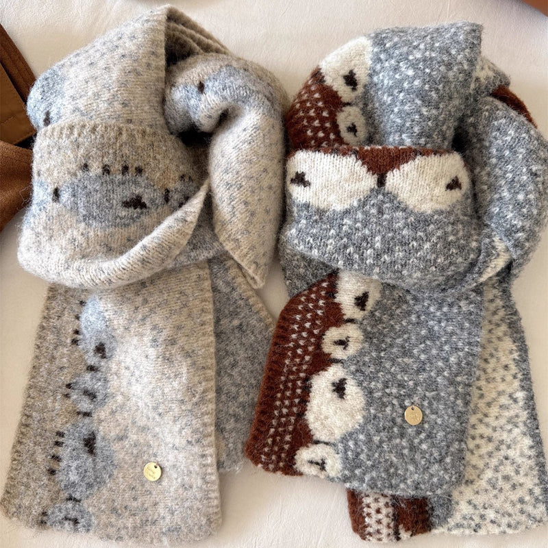 Écharpe Chaude À Motif Mouton