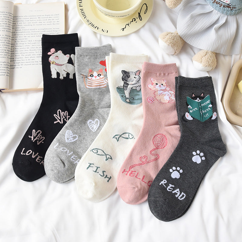 Chaussettes De Chat De Dessin Animé