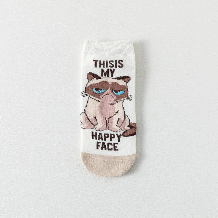 Chaussettes Créatives À Imprimé Chat