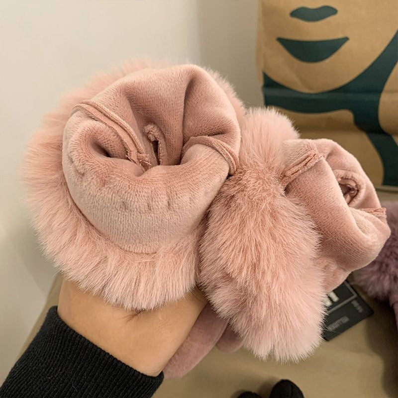Gants Chauds De Couleur Unie