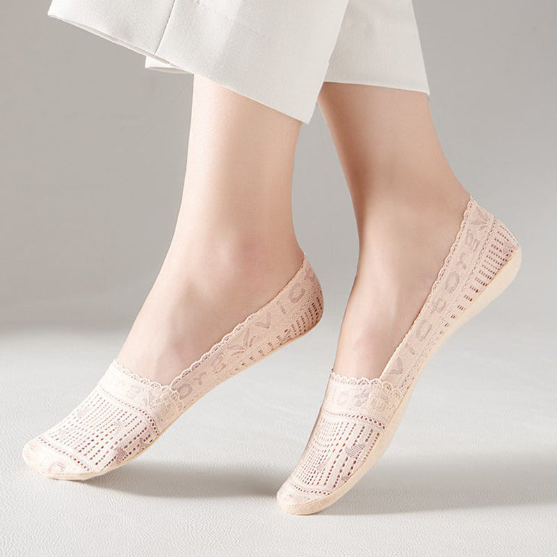 Chaussettes Respirantes En Dentelle