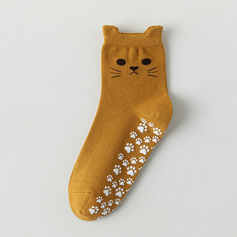 Chaussettes Décontractées À Imprimé Chat
