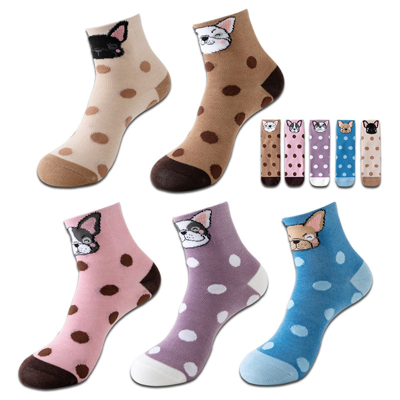 Lot De 5 Paires De Chaussettes De Dessin Animé
