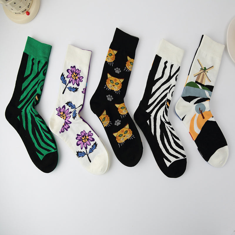 Chaussettes Asymétriques Décontractées