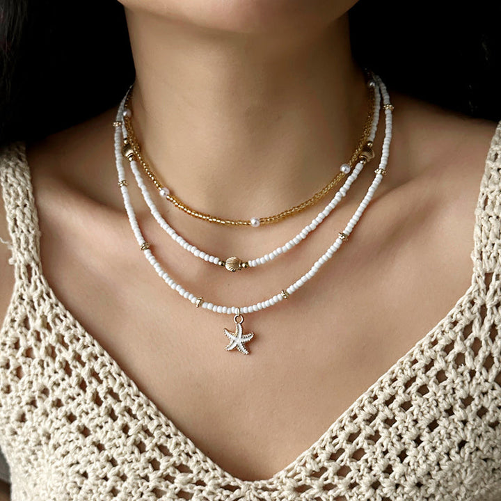 Collier Perlé Bohème Vintage