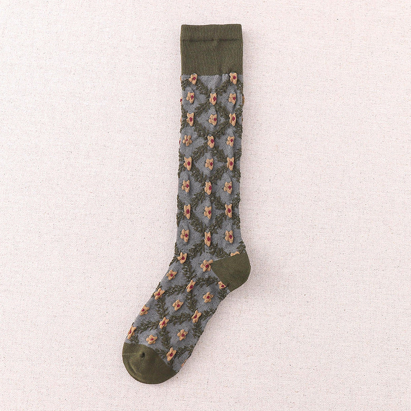 Chaussettes À Fleurs Vintage