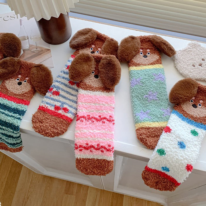Chaussettes Chaudes De Dessin Animé