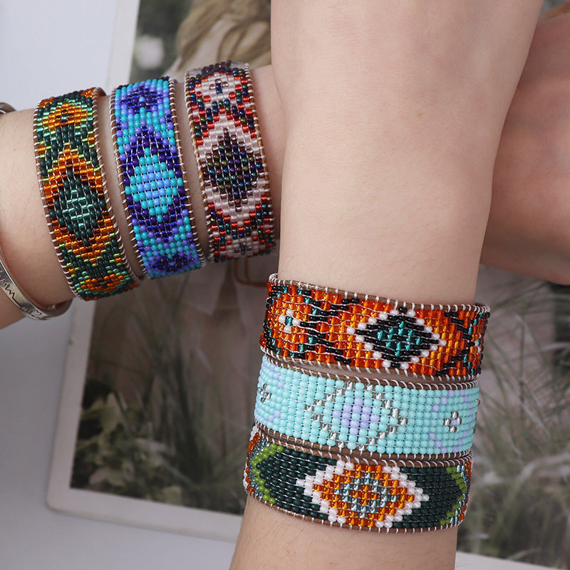 Bracelet Bohème Tissé À La Main