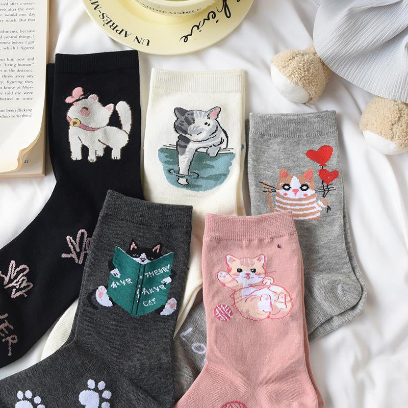 Chaussettes De Chat De Dessin Animé