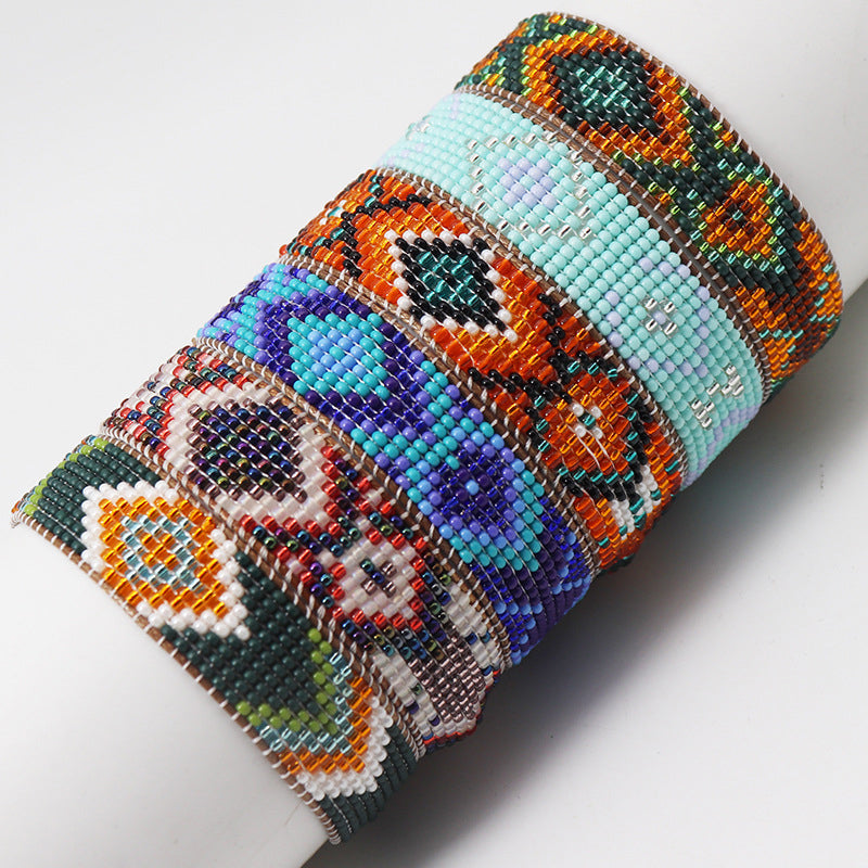 Bracelet Bohème Tissé À La Main