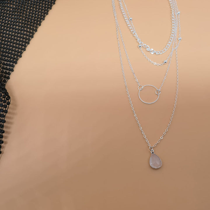 Collier Pendentif Goutte D'Eau Vintage
